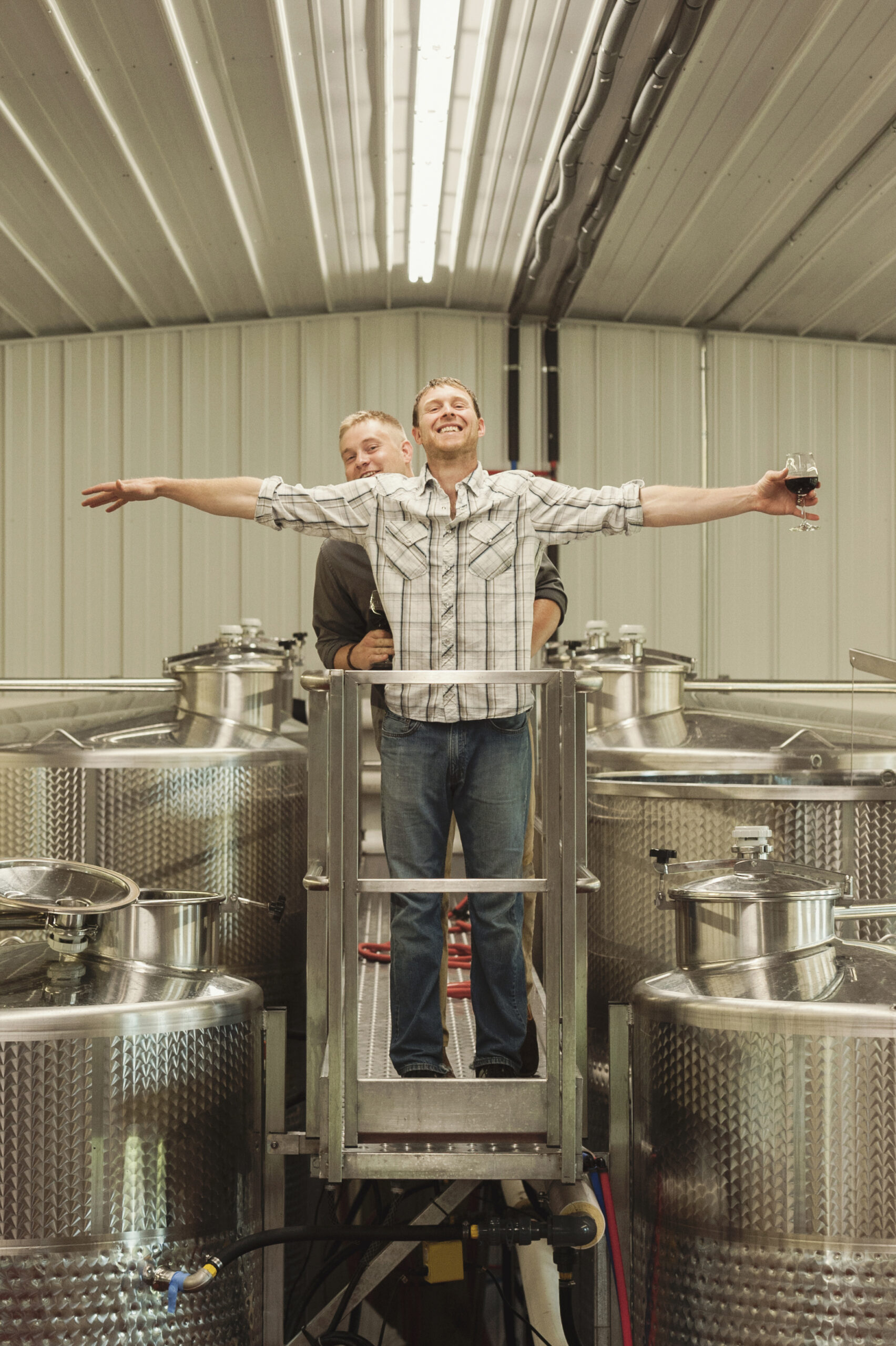 Winemakers goofing off
