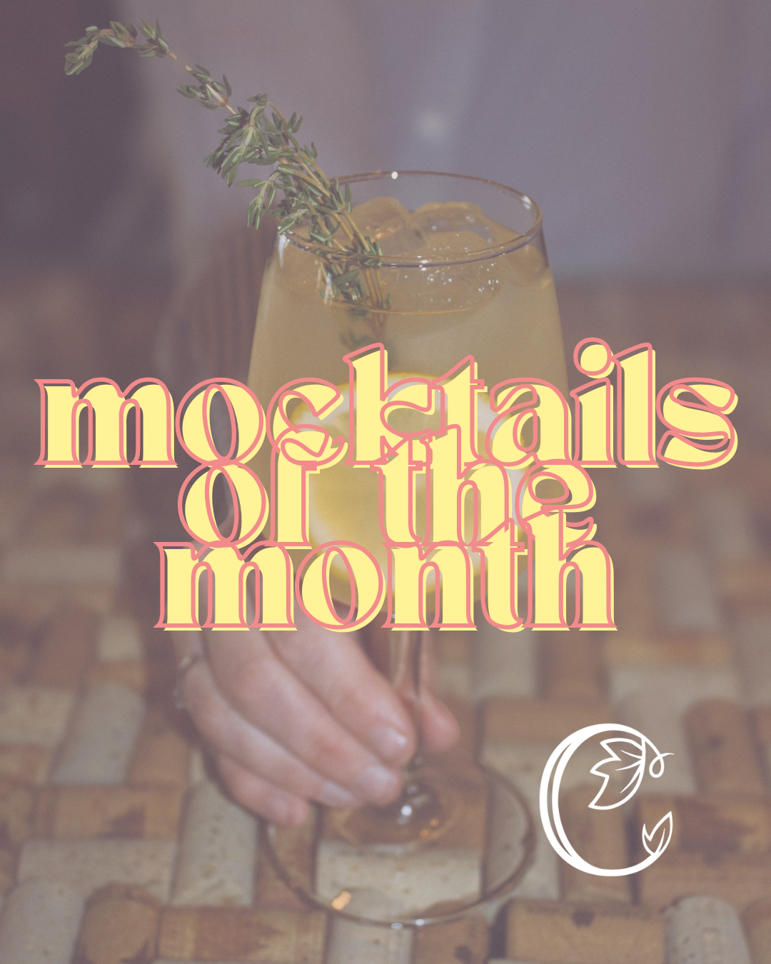 person holding a mocktail