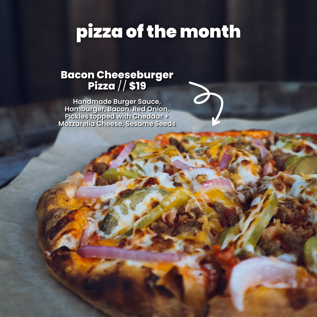 Bacon Cheeseburger Pizza at Stoke