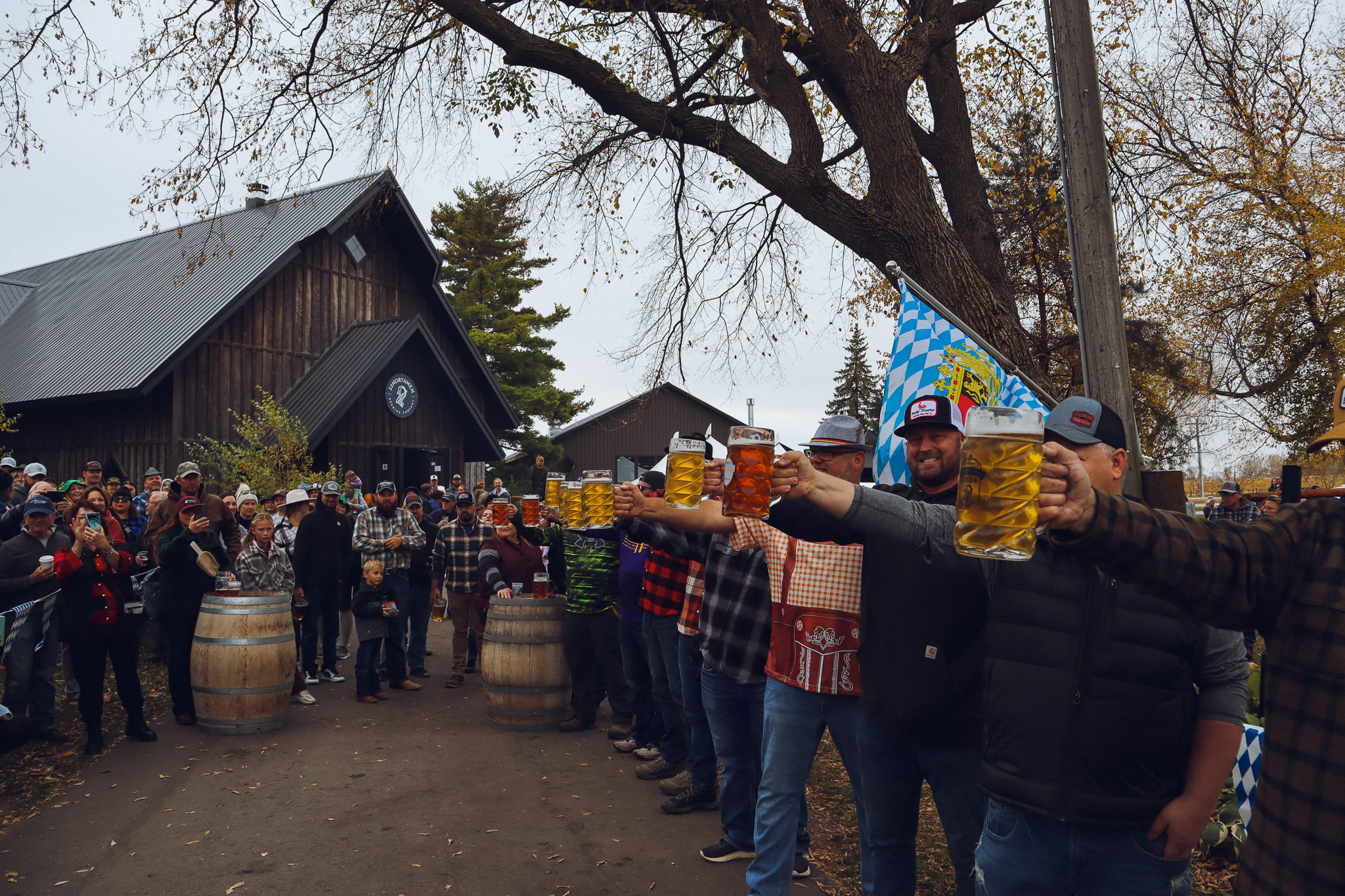 Stein holders at Oktoberfest 2024