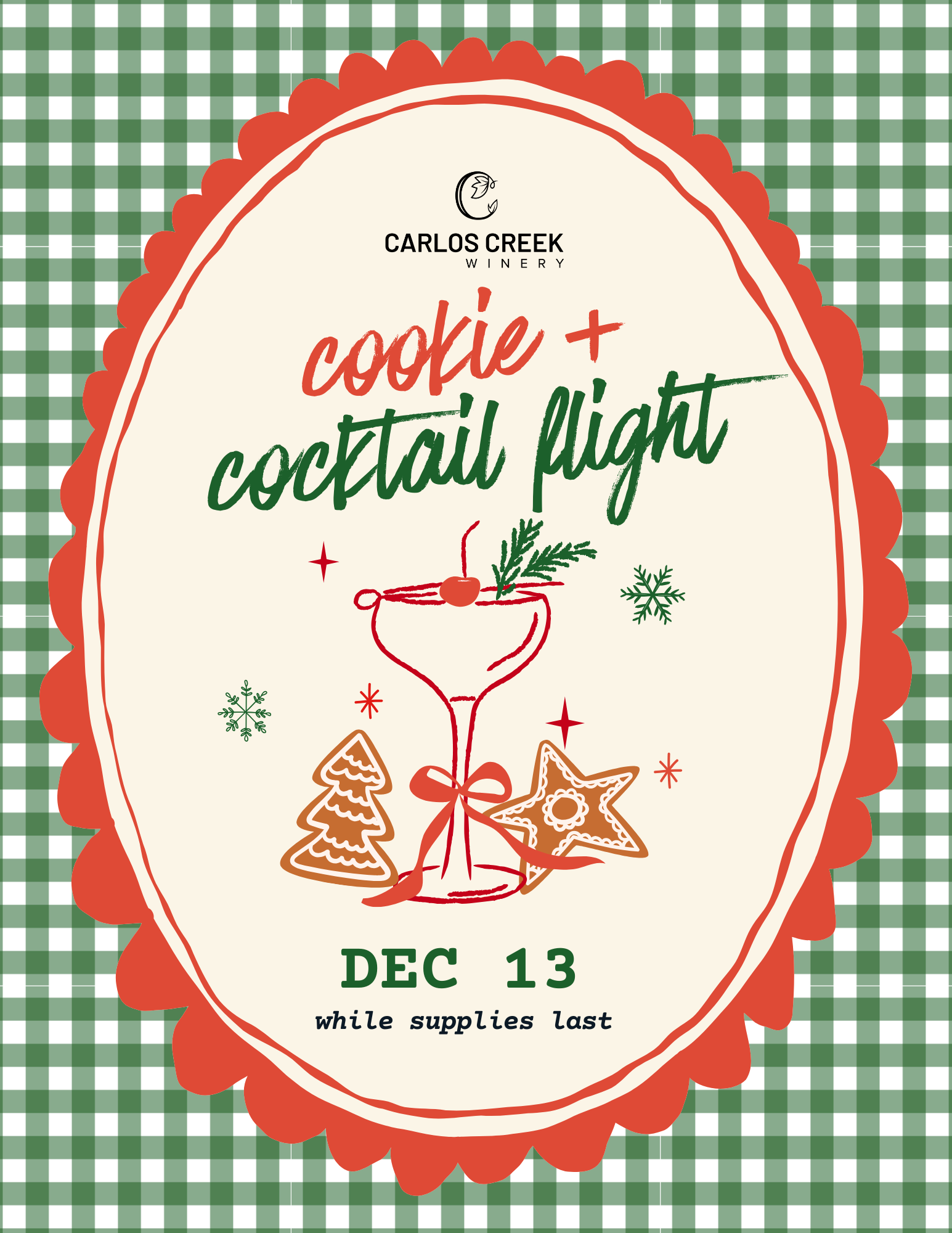 Cookie and cocktail flight image