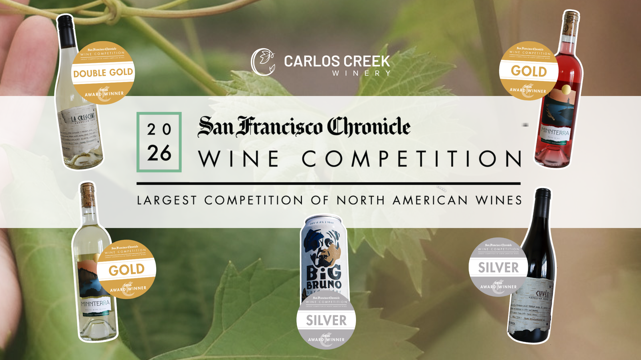 Carlos Creek Winery Honored at the 2026 San Francisco Chronicle Wine Competition