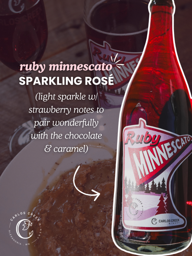 Ruby Minnescato is the perfect wine pairing for sweet whipped feta.