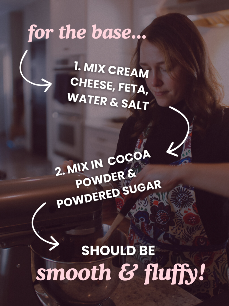 Sweet whipped feta base directions from Carlos Creek.