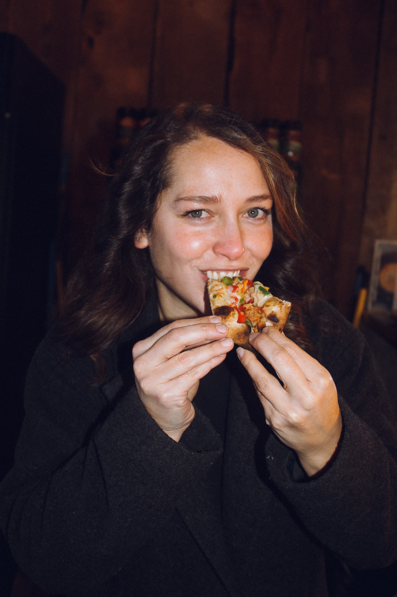 thai chicken pizza at carlos creek in alexandria, mn