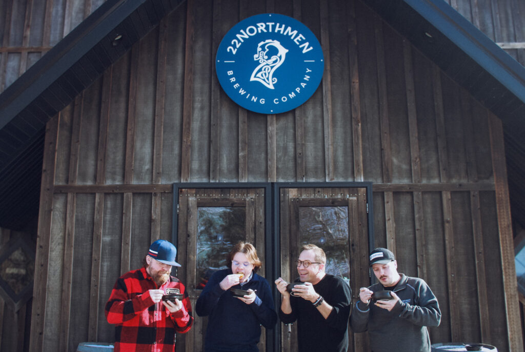 famous soup flight - stoke pizza at carlos creek in alexandria, minnesota.