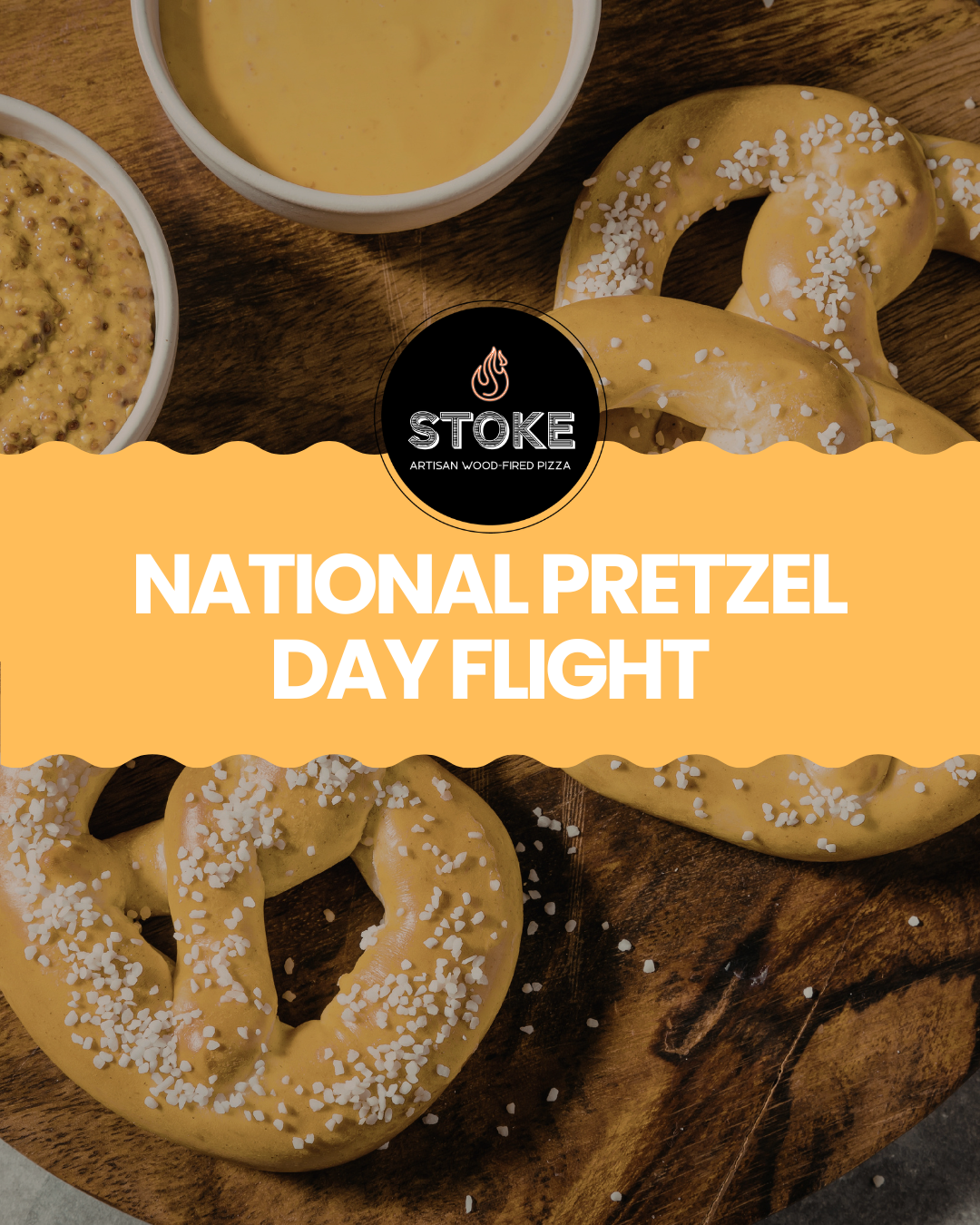 flight of pretzels
