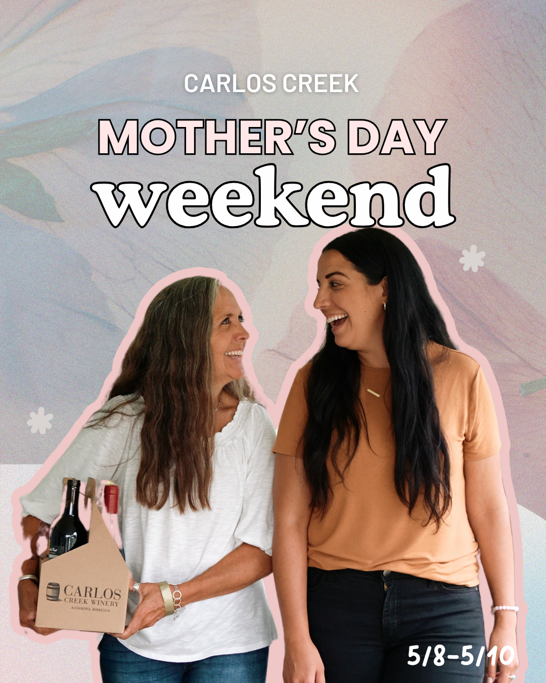 mother's day weekend 2026 at carlos creek